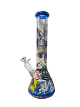 8″ Rick And Morty Glass Bong Pipe